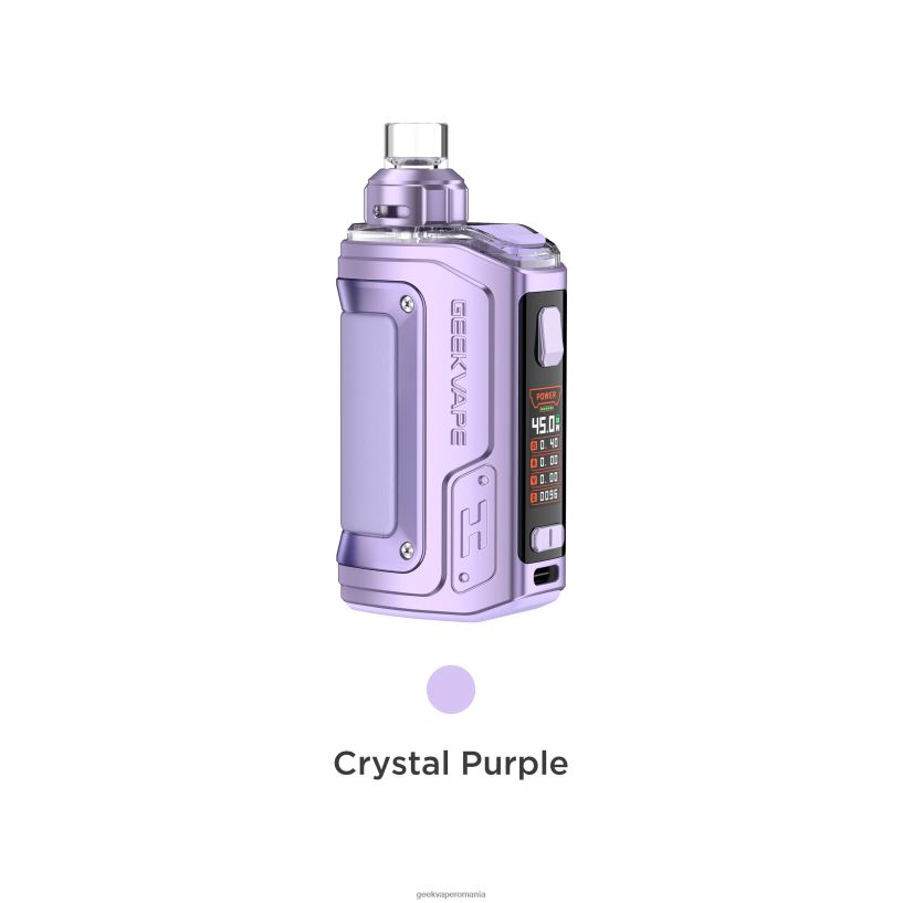 Geek Vape Flavors - GeekVape h45 (aegis hero 2) pod mod kit ediție cristal violet cristal 868JF8139