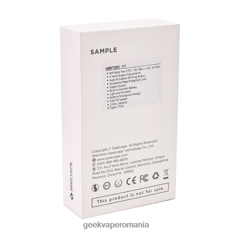GeekVape Buy Online - GeekVape kit de pornire wenax h1 1000 mAh galben de lămâie 868JF8115